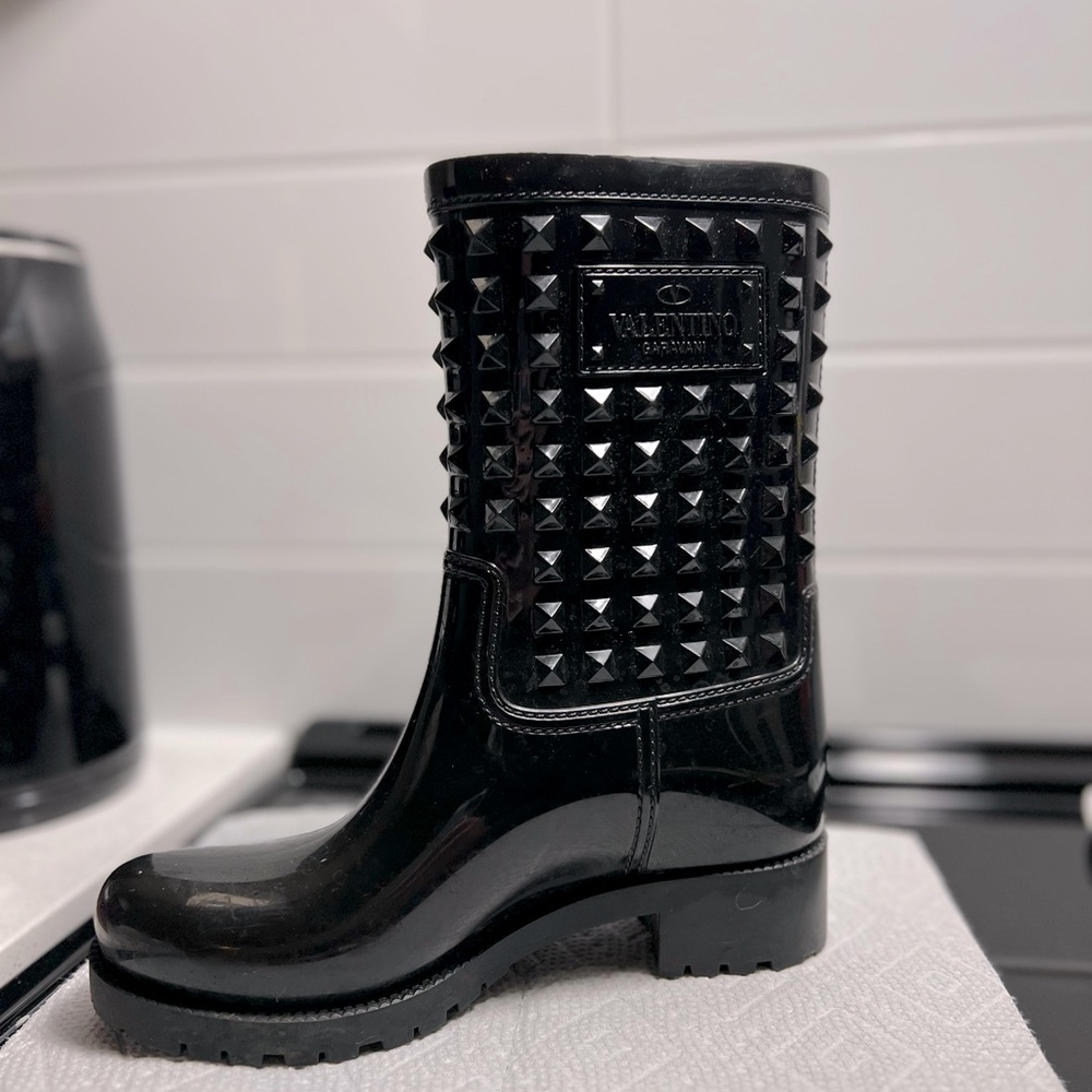 Valentino Rockstud Rain Boots